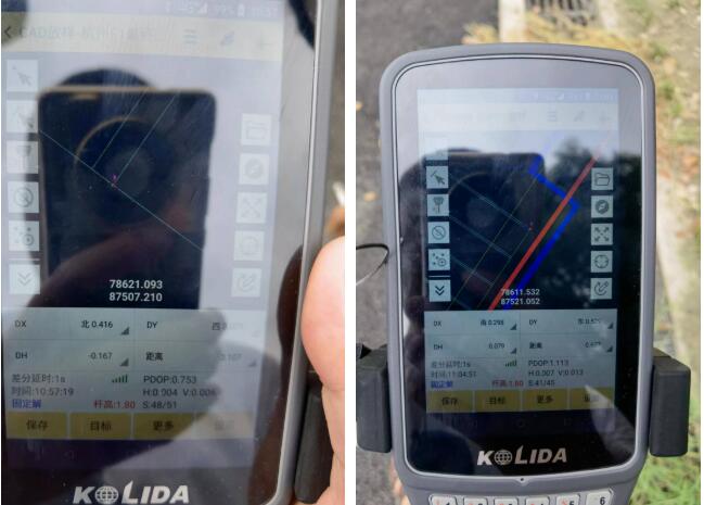 RTK的CAD放樣功能，助力停車場改賽車道劃線